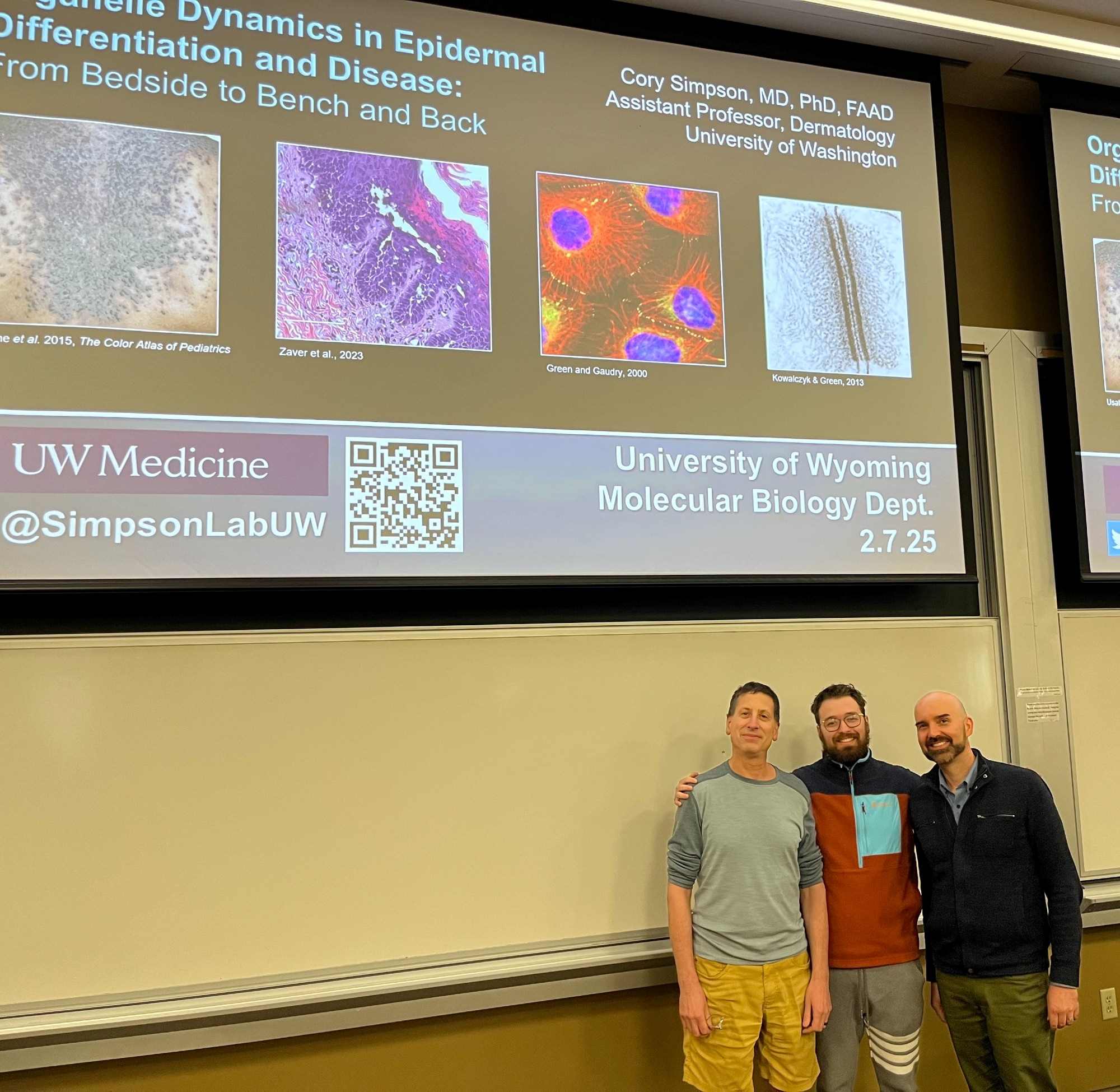 Dr. Simpson with student researcher