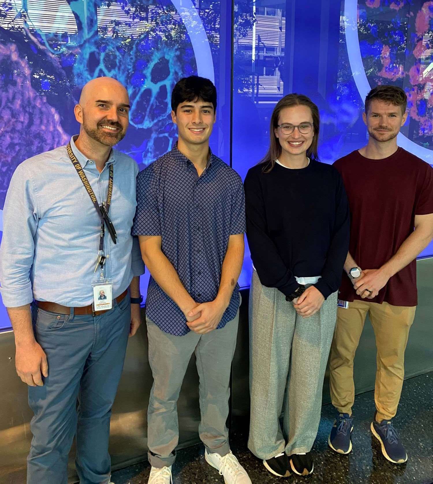 Dr. Simpson with student researchers 