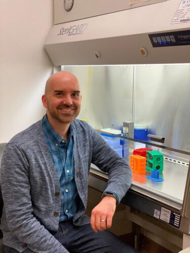 Cory Simpson in lab